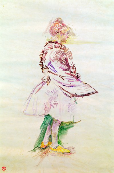 The Profile of a Standing Dancer, 1887 by Henri de Toulouse Lautrec